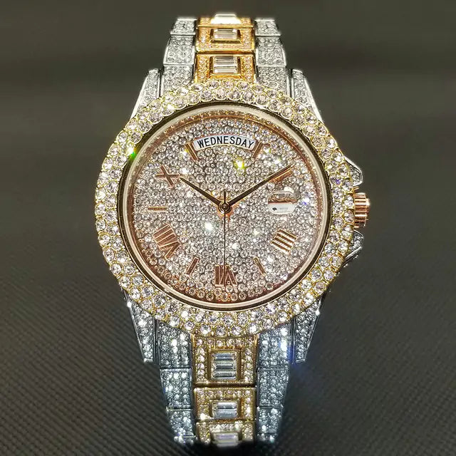 Full Iced Crystal Watch - GlimmaStyle