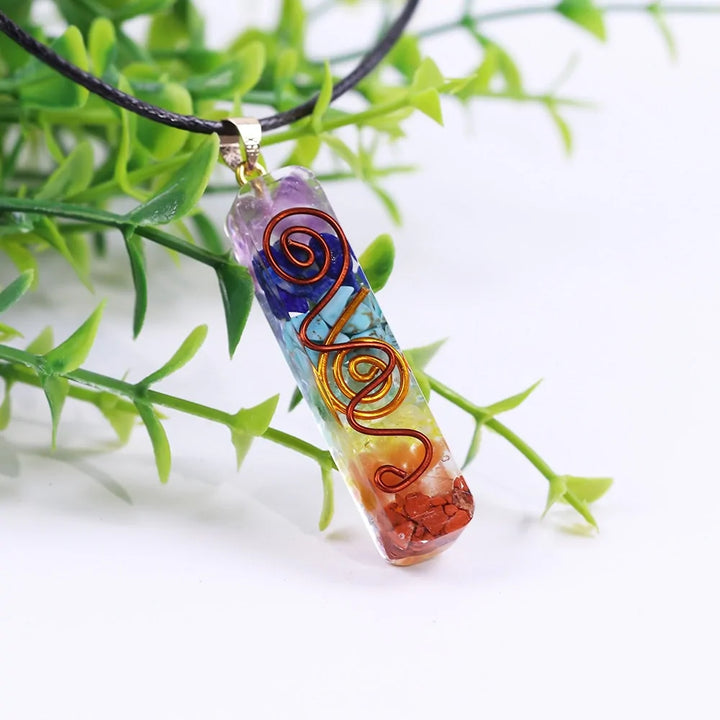 Rainbow Chakra Energy Necklace - GlimmaStyle