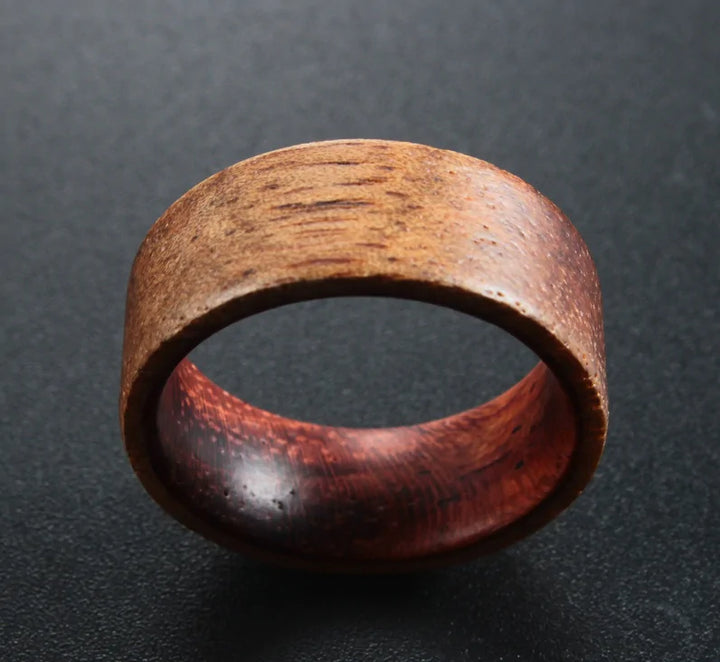 Koa Wood and Brazilian Rosewood Ring - GlimmaStyle