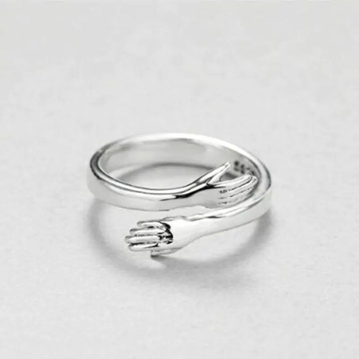 Personality Silver Plated Love Hug Rings - GlimmaStyle