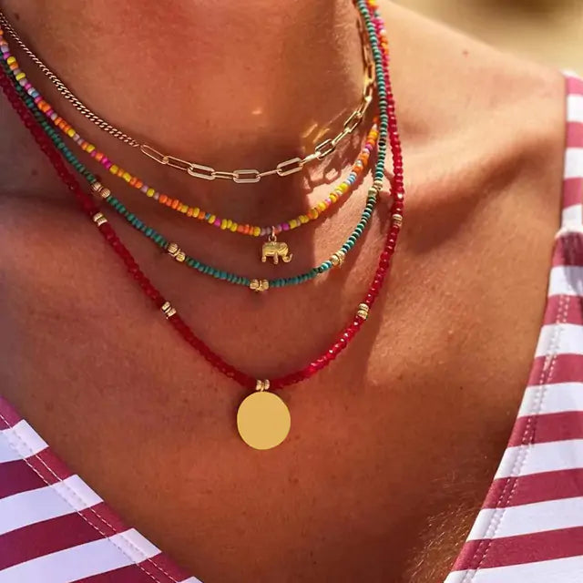 Bohemian Multilayer Necklace - GlimmaStyle