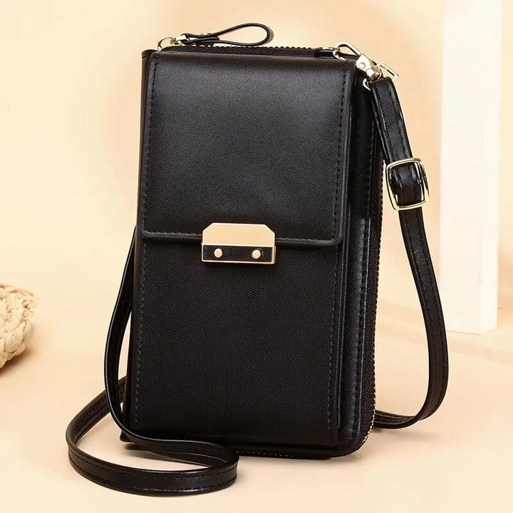 PU Leather Ladies Wallet Crossbody Bag - GlimmaStyle