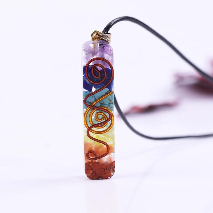 Rainbow Chakra Energy Necklace - GlimmaStyle