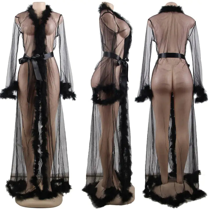 Robe Long Sheer - GlimmaStyle