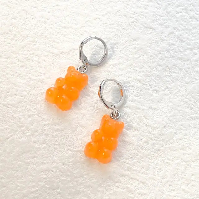 Cute Acrylic Gummy Bear Dangle Earrings - GlimmaStyle