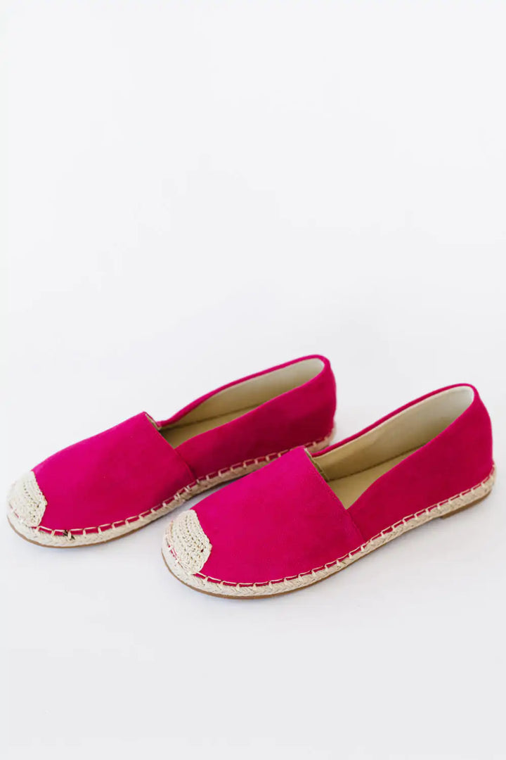 Casual Fuchsia Espadrille Shoes - GlimmaStyle