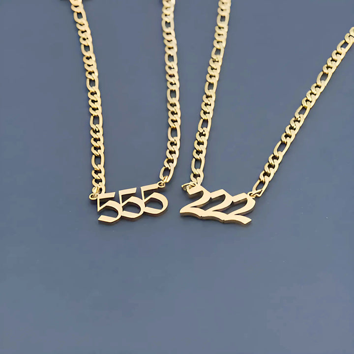 Lucky Numbers Angel Necklace - GlimmaStyle