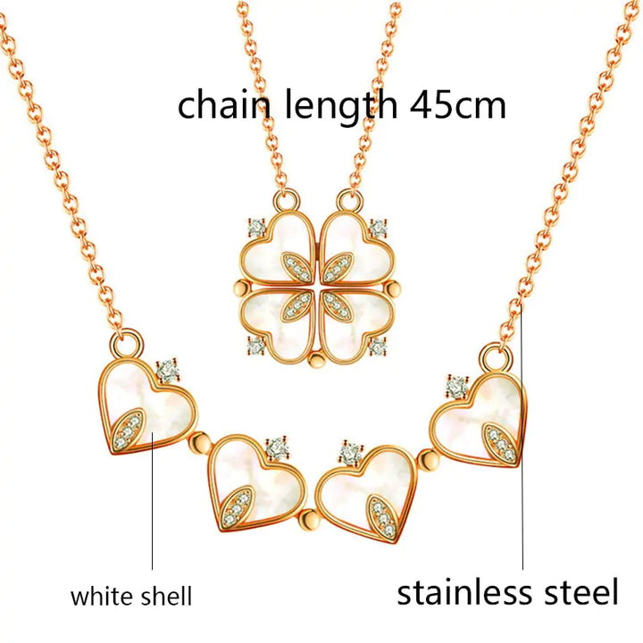 Flower Magnetic Attract Together Necklace - GlimmaStyle