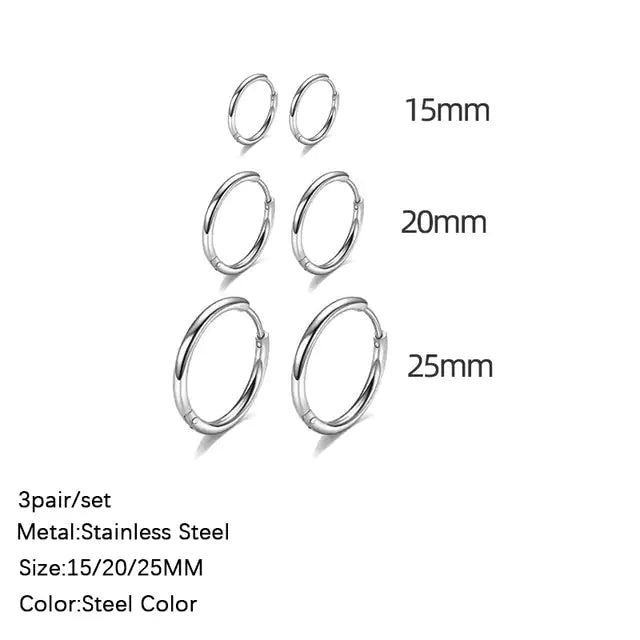 Classic Stainless Steel Ear Buckle - GlimmaStyle