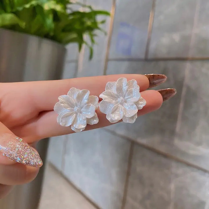 Flower Earring Modern Korean - GlimmaStyle