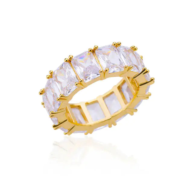 Rectangle Zircon Rings - GlimmaStyle