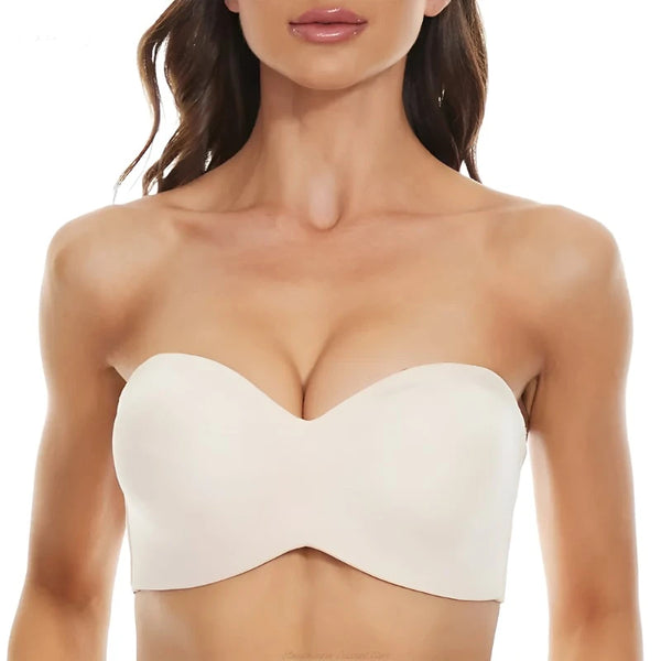 Strapless Bra Push up Non-Slip - GlimmaStyle