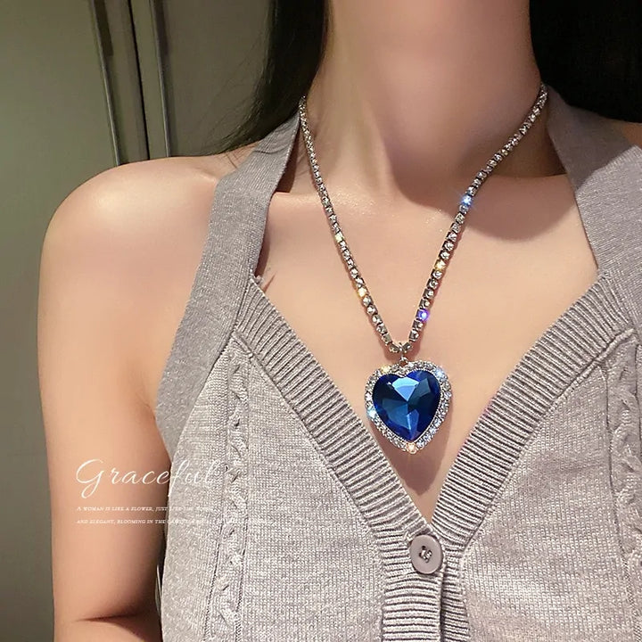 Titanic Heart Of Ocean Necklace - GlimmaStyle