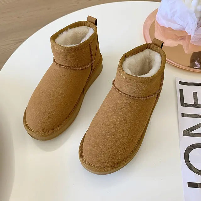 Sheepskin Snow Boots - GlimmaStyle