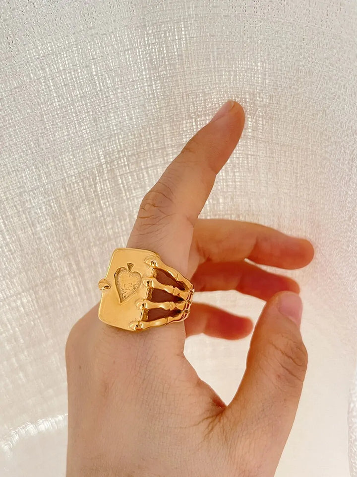 Gold Plated Magic Book Ring - GlimmaStyle