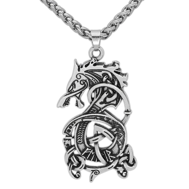 Viking Dragon Pendant Necklace - GlimmaStyle