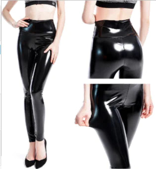 Latex Patent Leather Leggings - GlimmaStyle