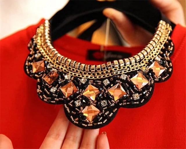 Fashionable Statement Choker Necklace - GlimmaStyle