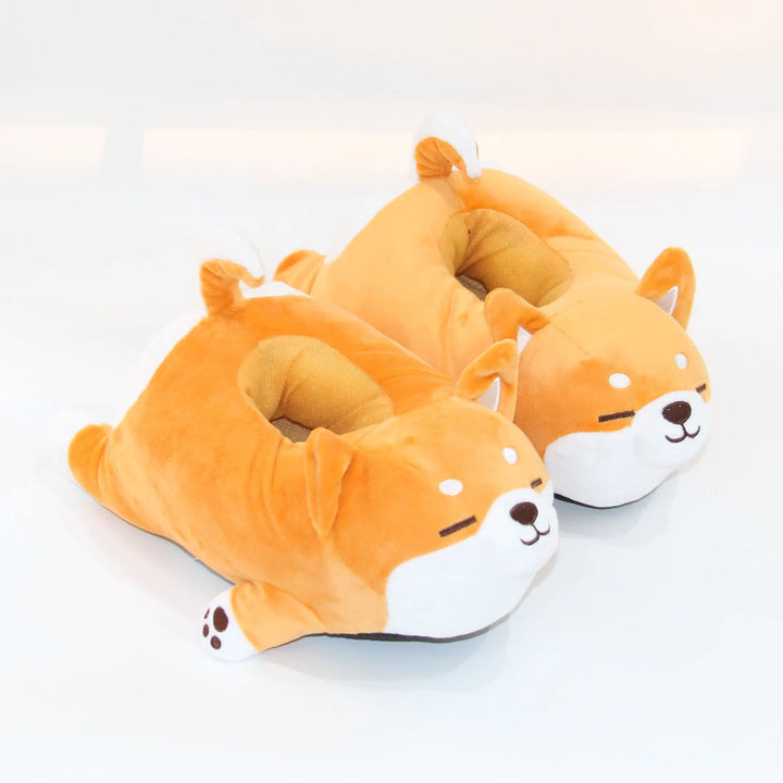 Puppy Home Plush Slippers - GlimmaStyle