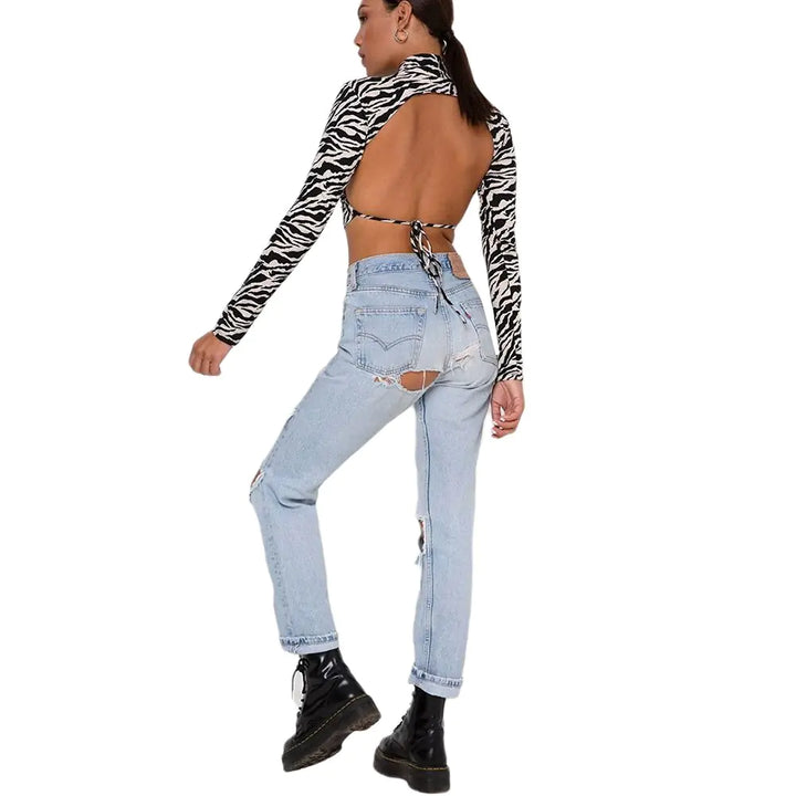 Dragon Printed Women Sexy Crop Top - GlimmaStyle