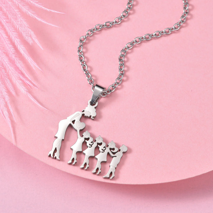 Family Silver Necklaces - GlimmaStyle