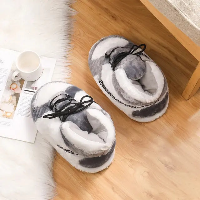 Winter Spoof Warm Home Cotton Slippers - GlimmaStyle