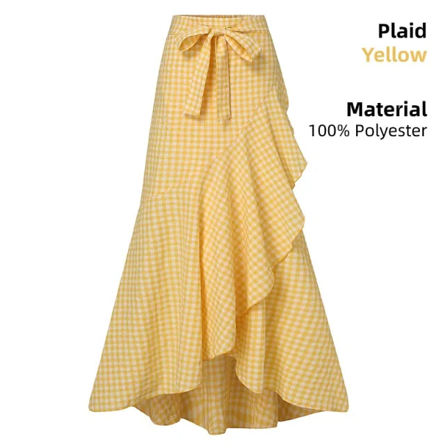 Ladies Casual Loose Ruffles Skirt - GlimmaStyle