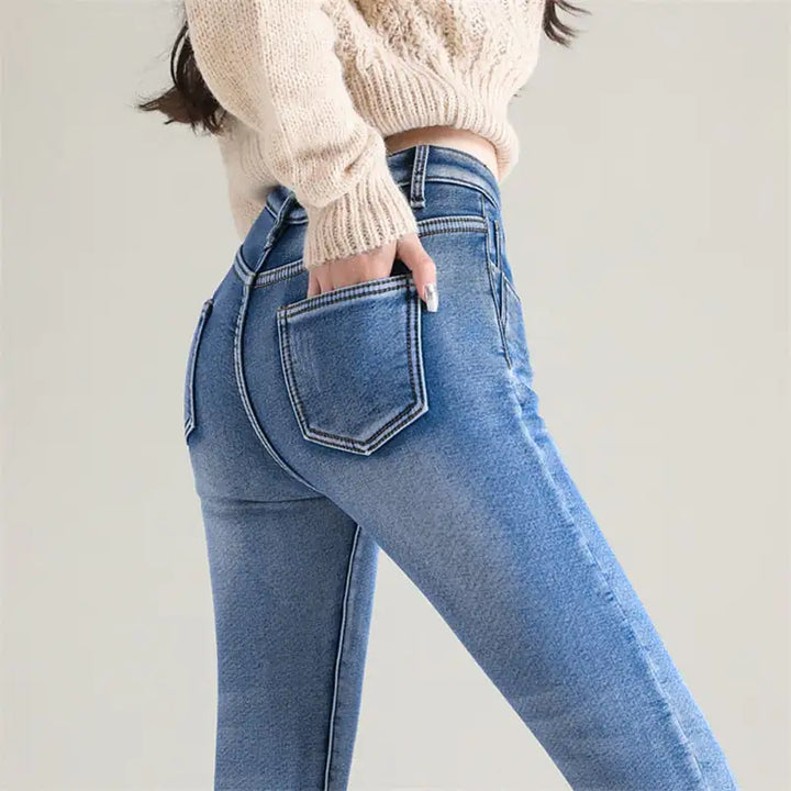 Fleece Lined Jeans - GlimmaStyle