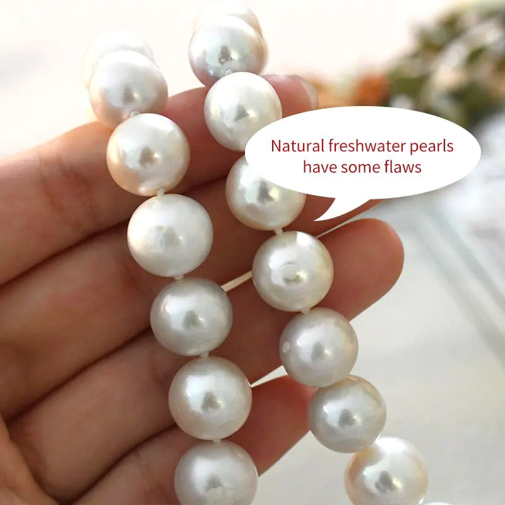 Big Edison Natural Freshwater Pearl Necklace - GlimmaStyle