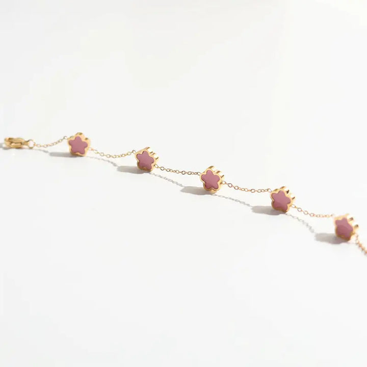 Flower Charm Bracelets - GlimmaStyle