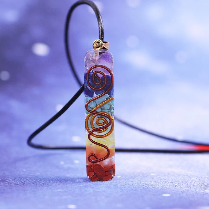 Rainbow Chakra Energy Necklace - GlimmaStyle