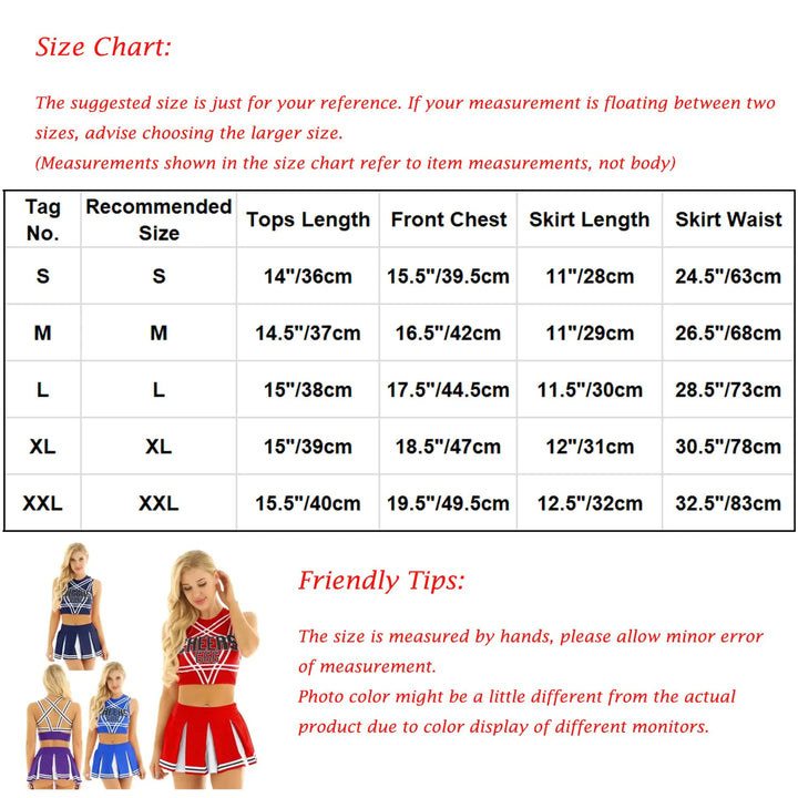 Cheerleader Costume Set - GlimmaStyle