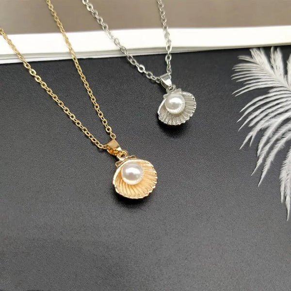 Shell Pearl Pendant - GlimmaStyle