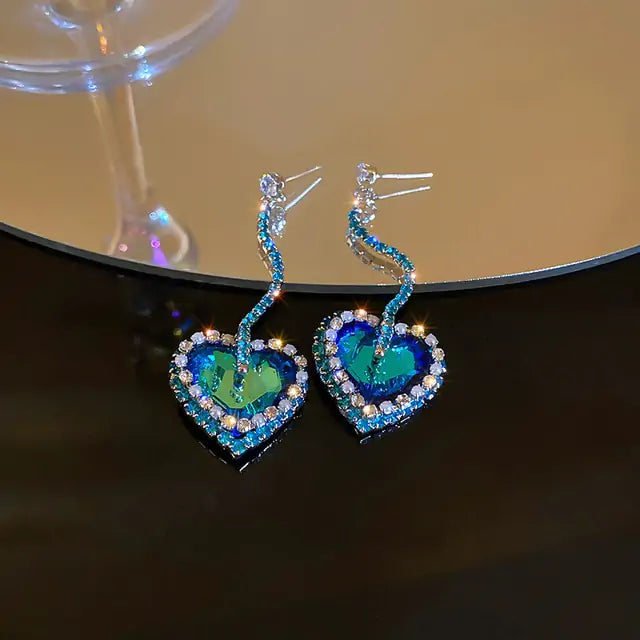 Winter Color Crystal Earrings - GlimmaStyle