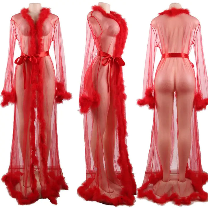 Robe Long Sheer - GlimmaStyle