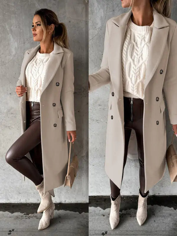 Business Casual Overcoat for Women - GlimmaStyle