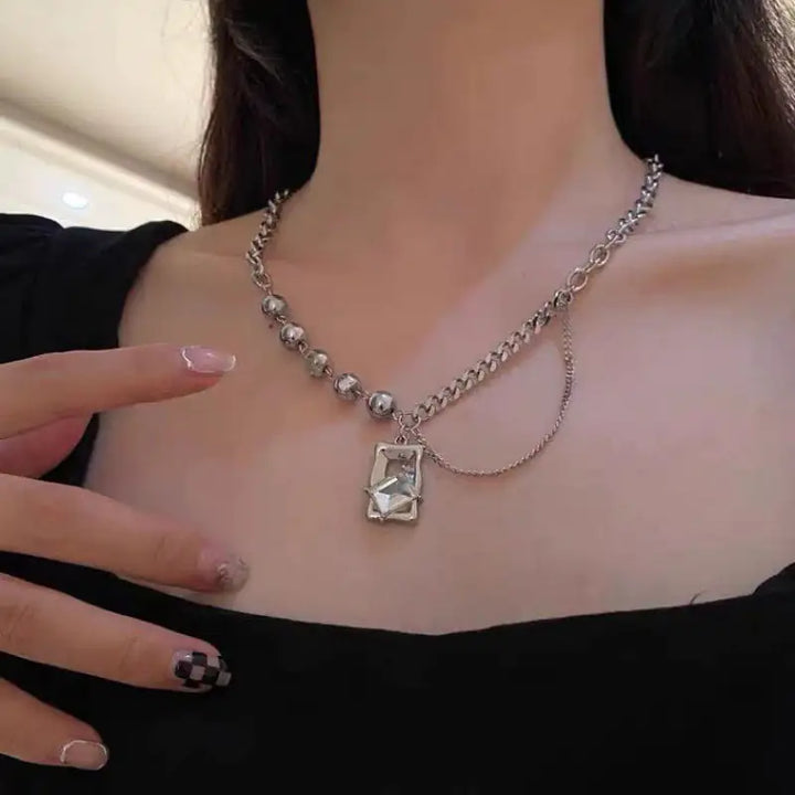 Ice Cracked Necklace - GlimmaStyle