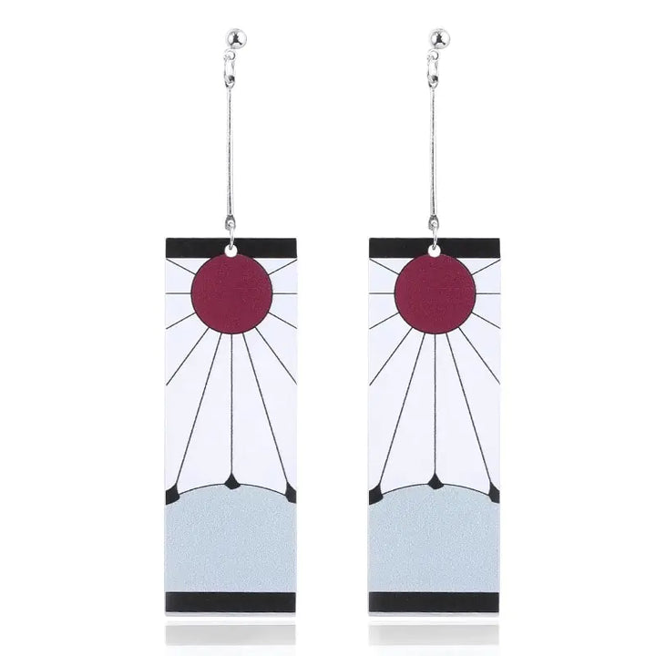 Acrylic Tanjiro Earrings - GlimmaStyle