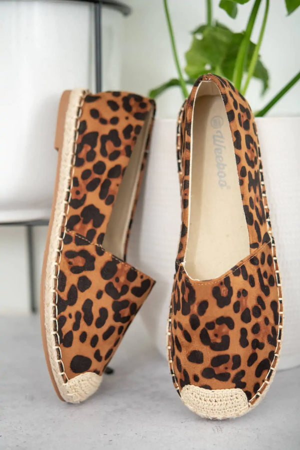 Sexy Leopard Espadrille Shoes - GlimmaStyle