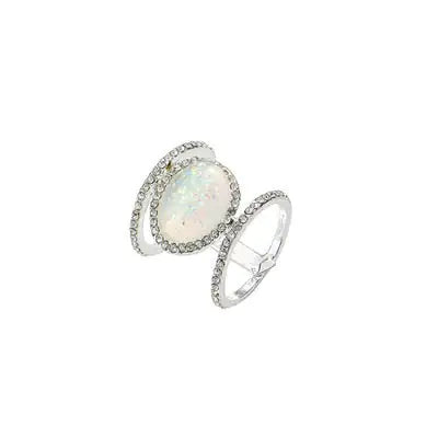 Double Band Moonstone Ring - GlimmaStyle