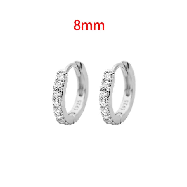 Stainless Steel Minimalist Huggie Hoop Earrings - GlimmaStyle