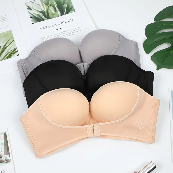 Invisible Push-Up Strapless Bra - GlimmaStyle