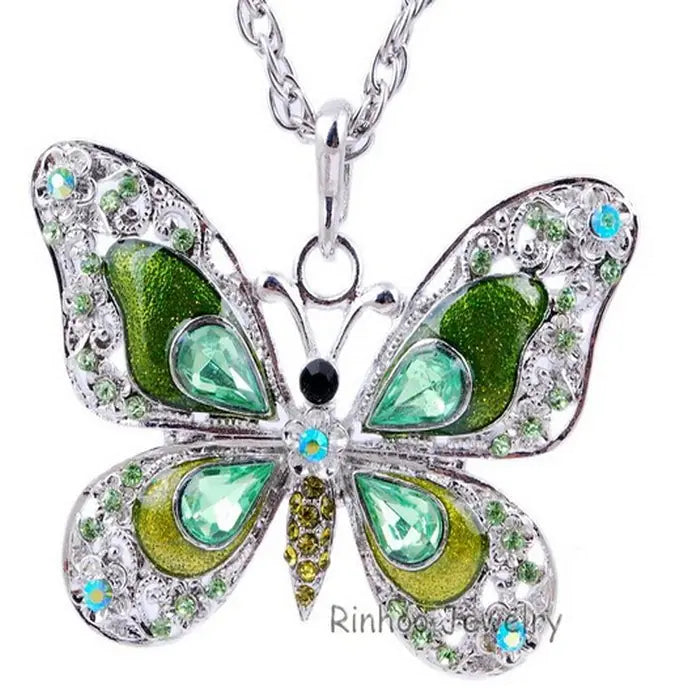 Colorful Butterfly Necklace - GlimmaStyle