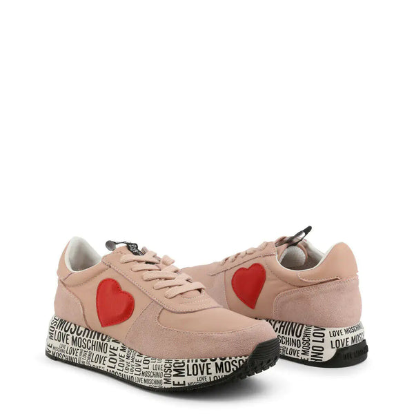 Pink Heart Sneakers - GlimmaStyle