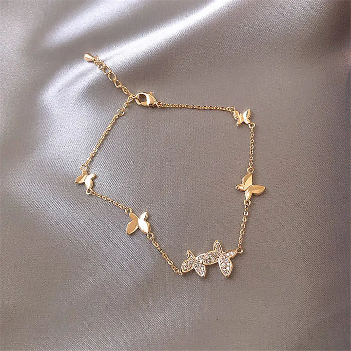 Crystal Butterfly Bracelet - GlimmaStyle