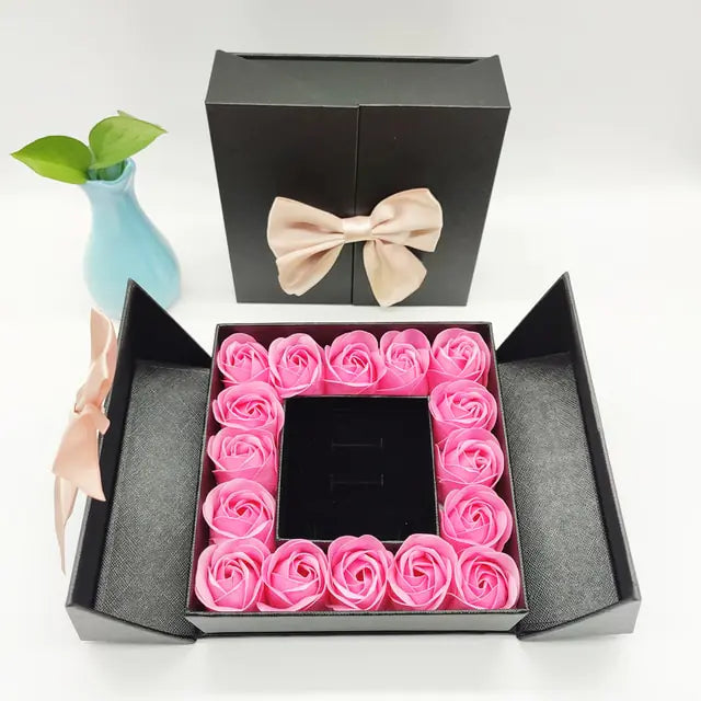 Artificial Rose Flower Gift Box - GlimmaStyle