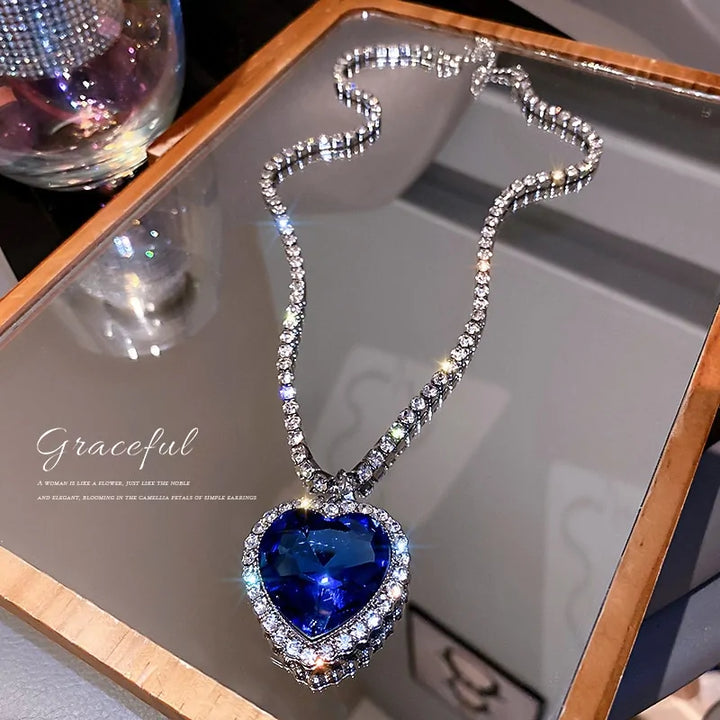 Titanic Heart Of Ocean Necklace - GlimmaStyle