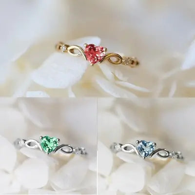 Huitan Simple Heart Ring - GlimmaStyle