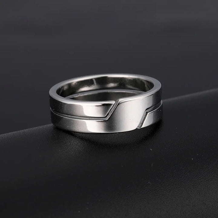 Silver Color Unisex Stainless Rings - GlimmaStyle