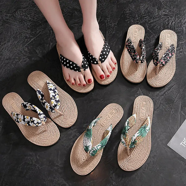 Weave Beach Flip-Flops - GlimmaStyle